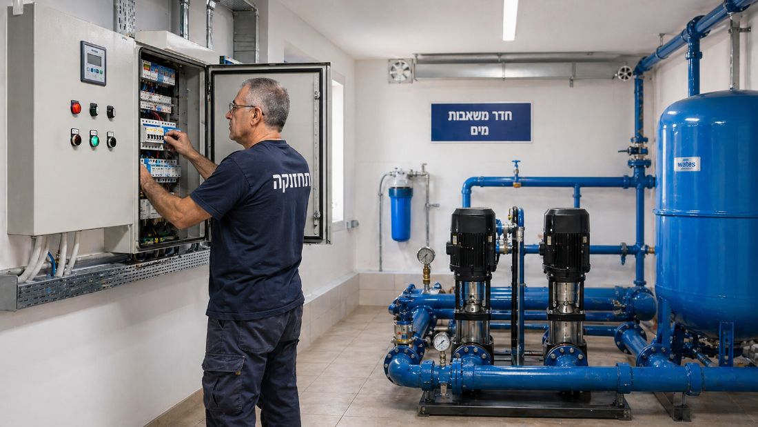 מערכת ניקוז וצנרת בבניין חדש
